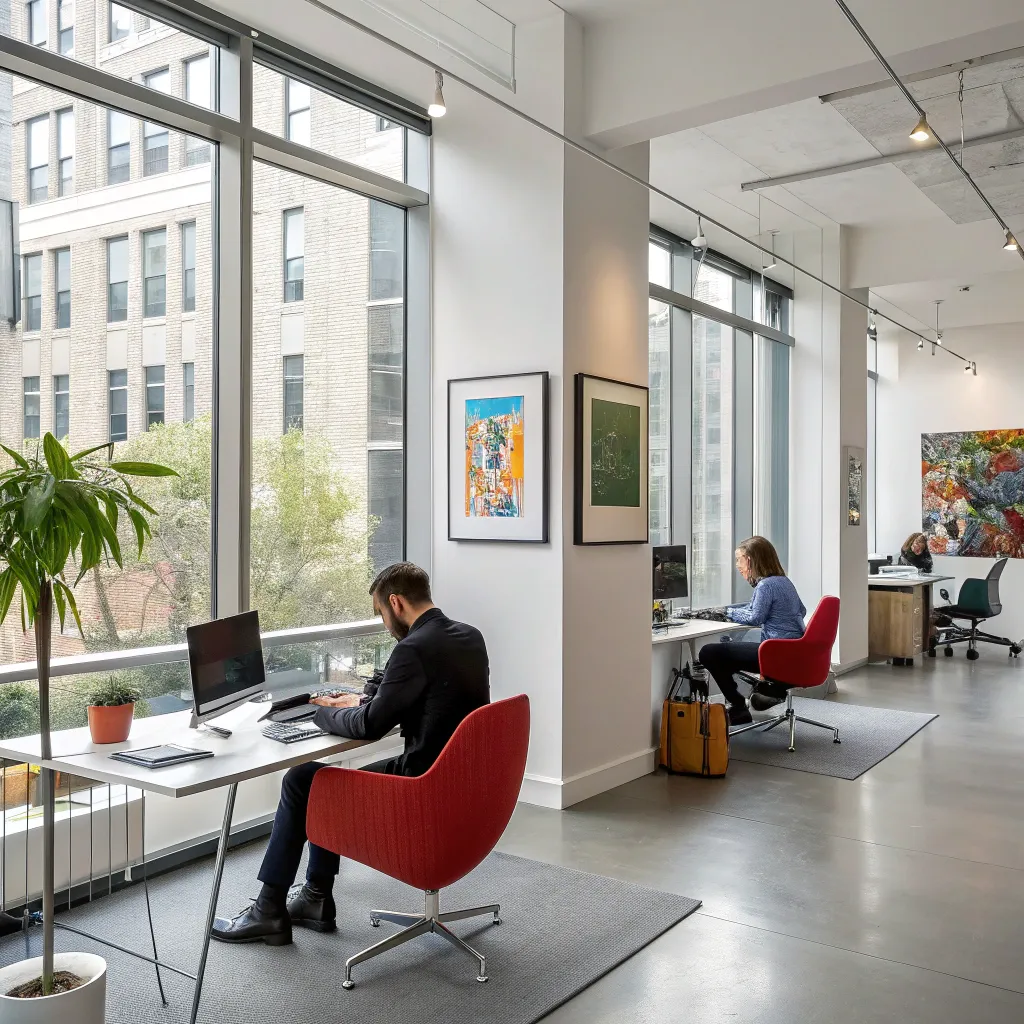 A contemporary office space